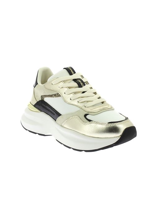 Faith sneakers da donna in pelle bianco e oro CRIME LONDON | 2170151